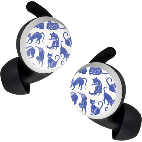 Cat Coq Blue Cats Google Pixel Buds Skin